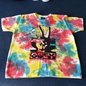 NWOT Obey tie-dye t-shirt small